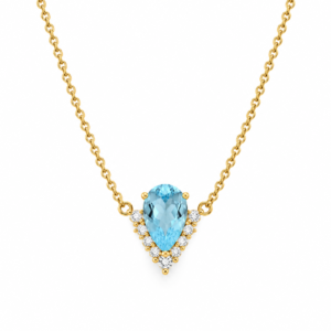 Gargantilha Vespera Topázio e Diamantes