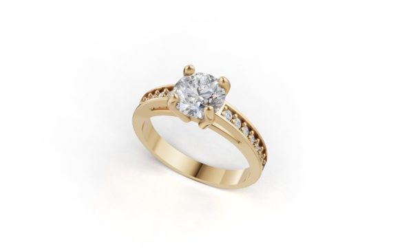 Solitário Éternelle ouro 18k e diamantes lab  1Ct + 0.21Cts