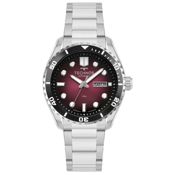 Relógio Technos Masculino Automático Prata 8205PA/1R