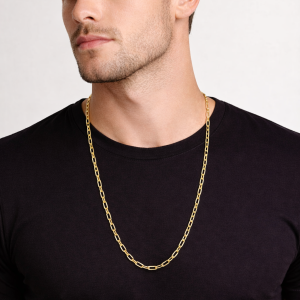 Alternative view of Cordão elo cartier 60cm ouro 18k