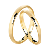 Alianças tradicionais 2mm / 3mm ouro 18k