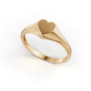 Anel Coração ouro 18k